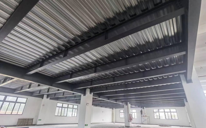 上海松江电子厂房装修800平钢结构搭建工程